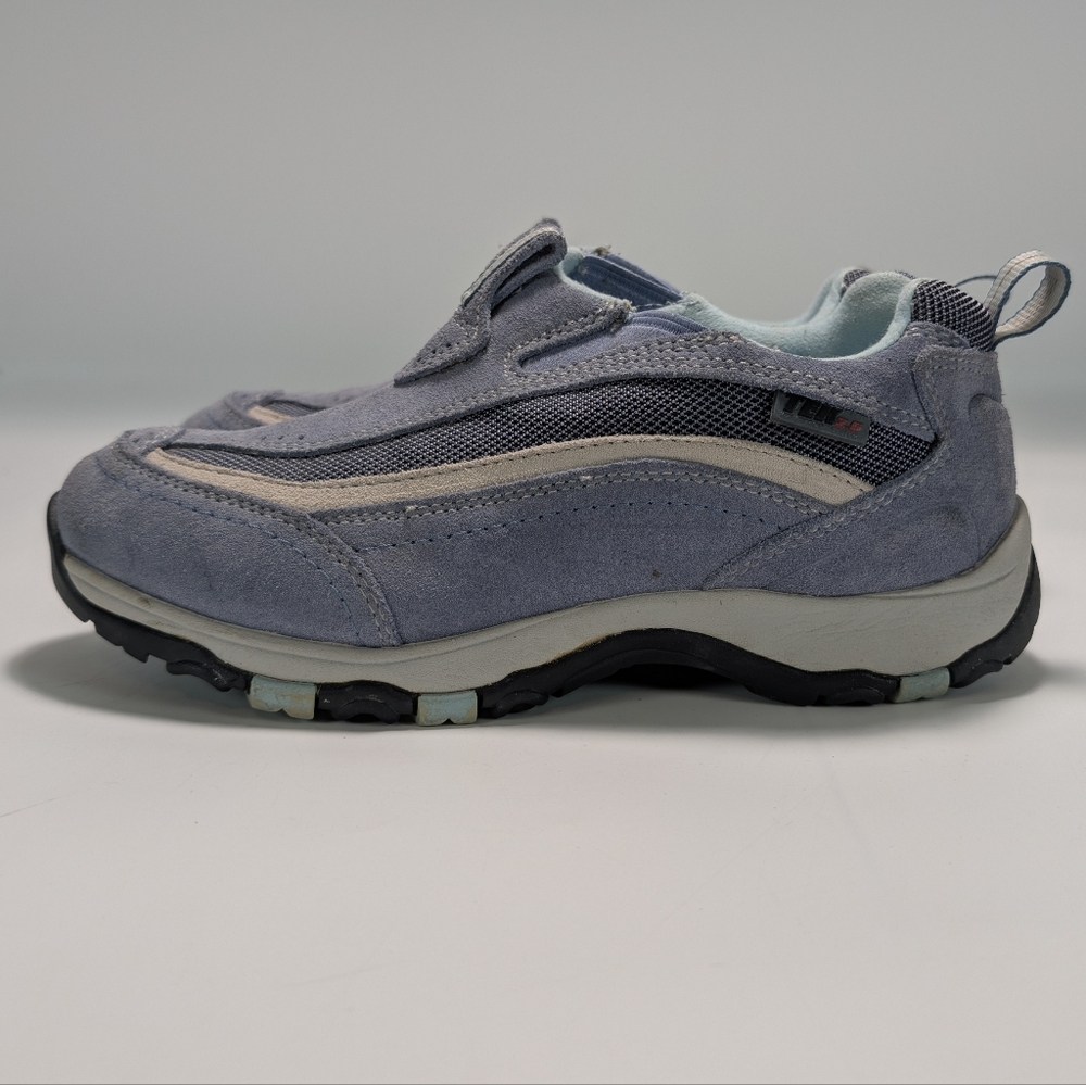 L.L. Bean Tek 2.5 Waterproof Hiking Slip-on Shoes - Grey & Blue - Picture 3 of 10